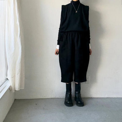 homspun オーガニックコットン起毛8分丈パンツ