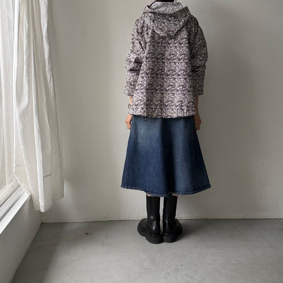 R&D.M.Co  コットンワイルドベリーフーディブルゾン