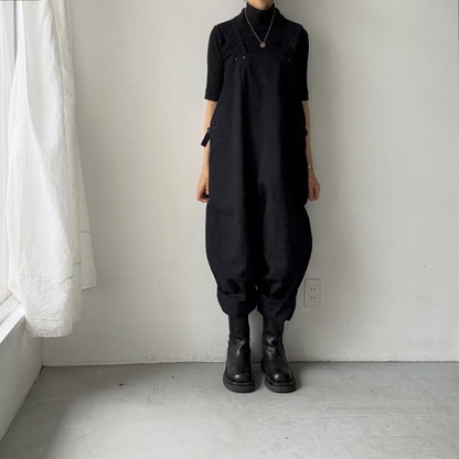 atelier naruse コットンリネンスラブオーバーオール