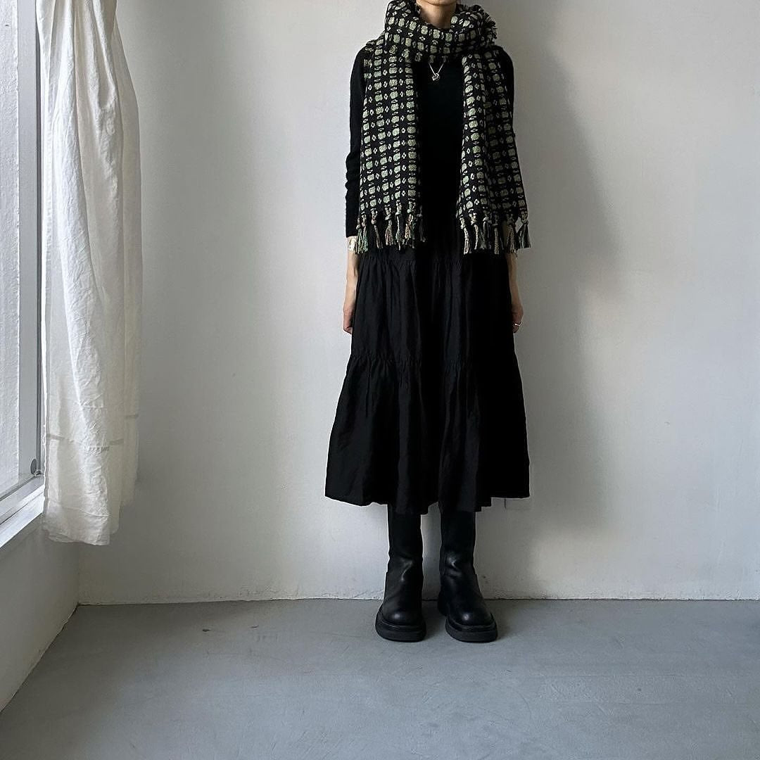 kijinokanosei  hisuiフリンジマフラー