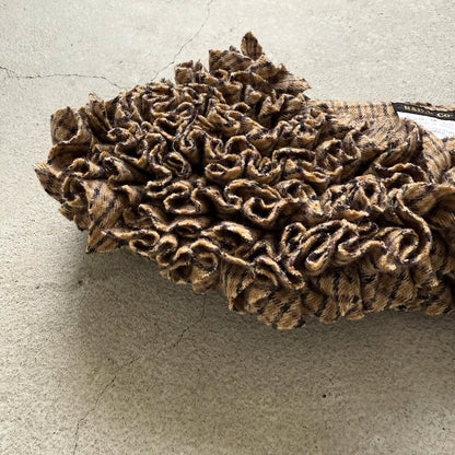 R&D.M.Co  コットンウールフリルカラー　チェック