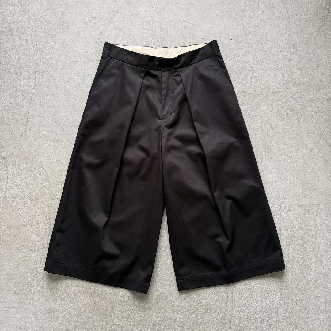 R&D.M.Co  チノクロスガウチョパンツ　ブラック