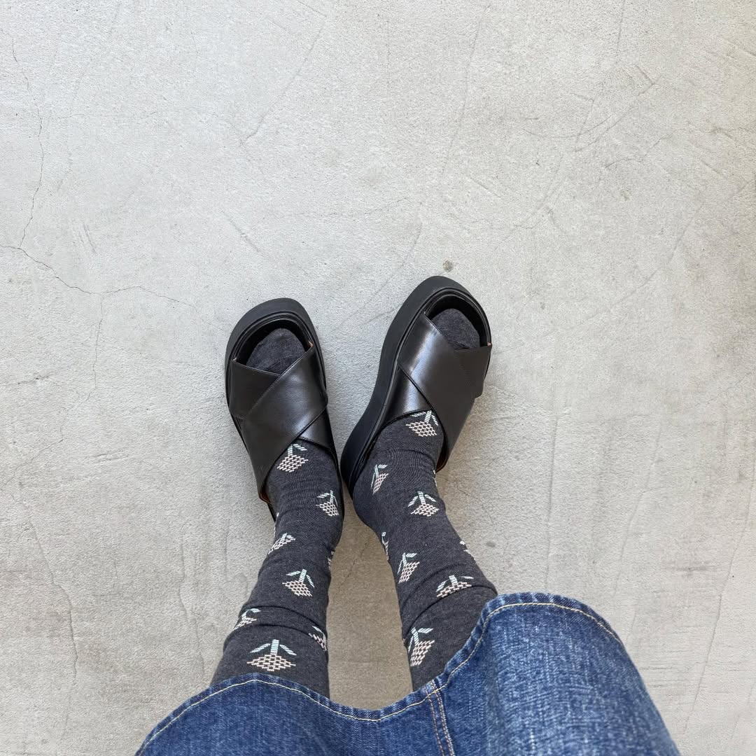 French Bull ジニアオーバーニーソックス　チャコールグレー