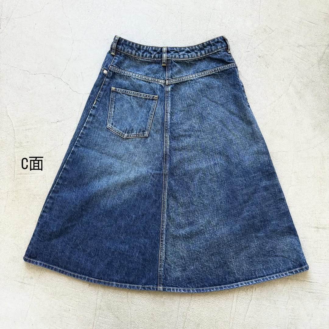 R&D.M.Co  デニムフリーフェイシングスカート