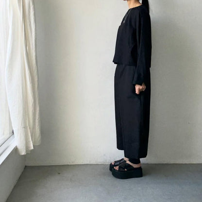 TENNE HANDCRAFTED MODERN オーバーオールパンツ　ブラック