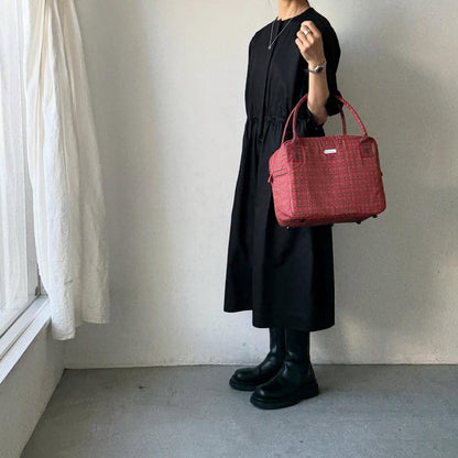 R&D.M.Co タータンチェックグロッサリーボストンバッグ　ロイヤルスチュワート