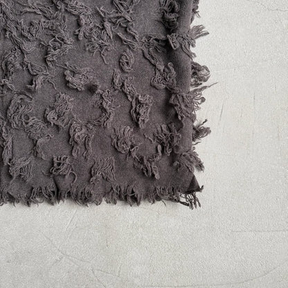 homspun ラムフリンジストール　グレー