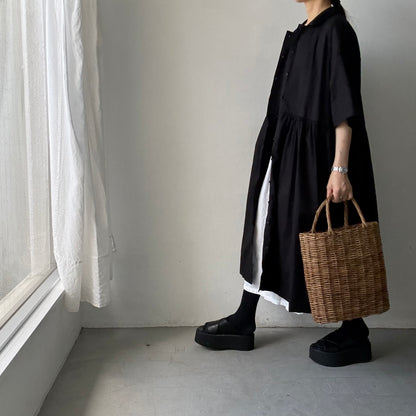 jujudhau  ハーフスリーブドレス