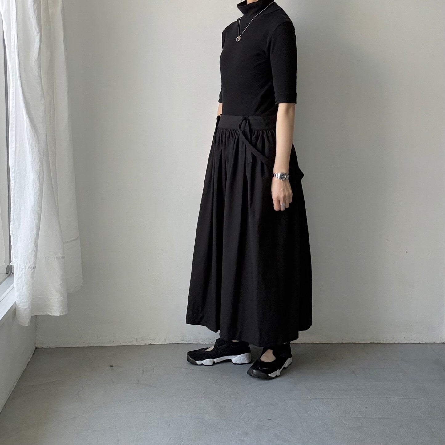 atelier naruse  コットンサスペンダースカート