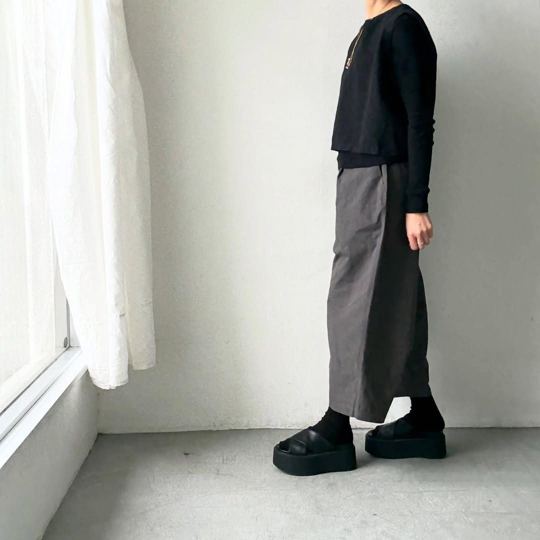 Linenya  タックワイドパンツ