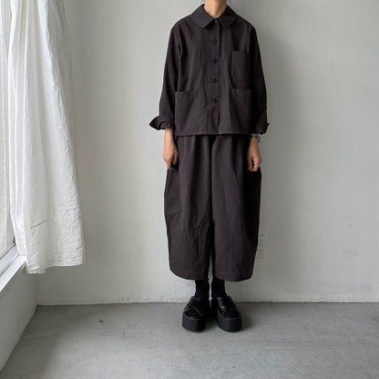 atelier d'antan Kantor コットンジャケット　ダークグレー