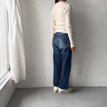 R&D.M.Co  クルーネックリブニットソー