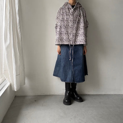 R&D.M.Co  コットンワイルドベリーフーディブルゾン