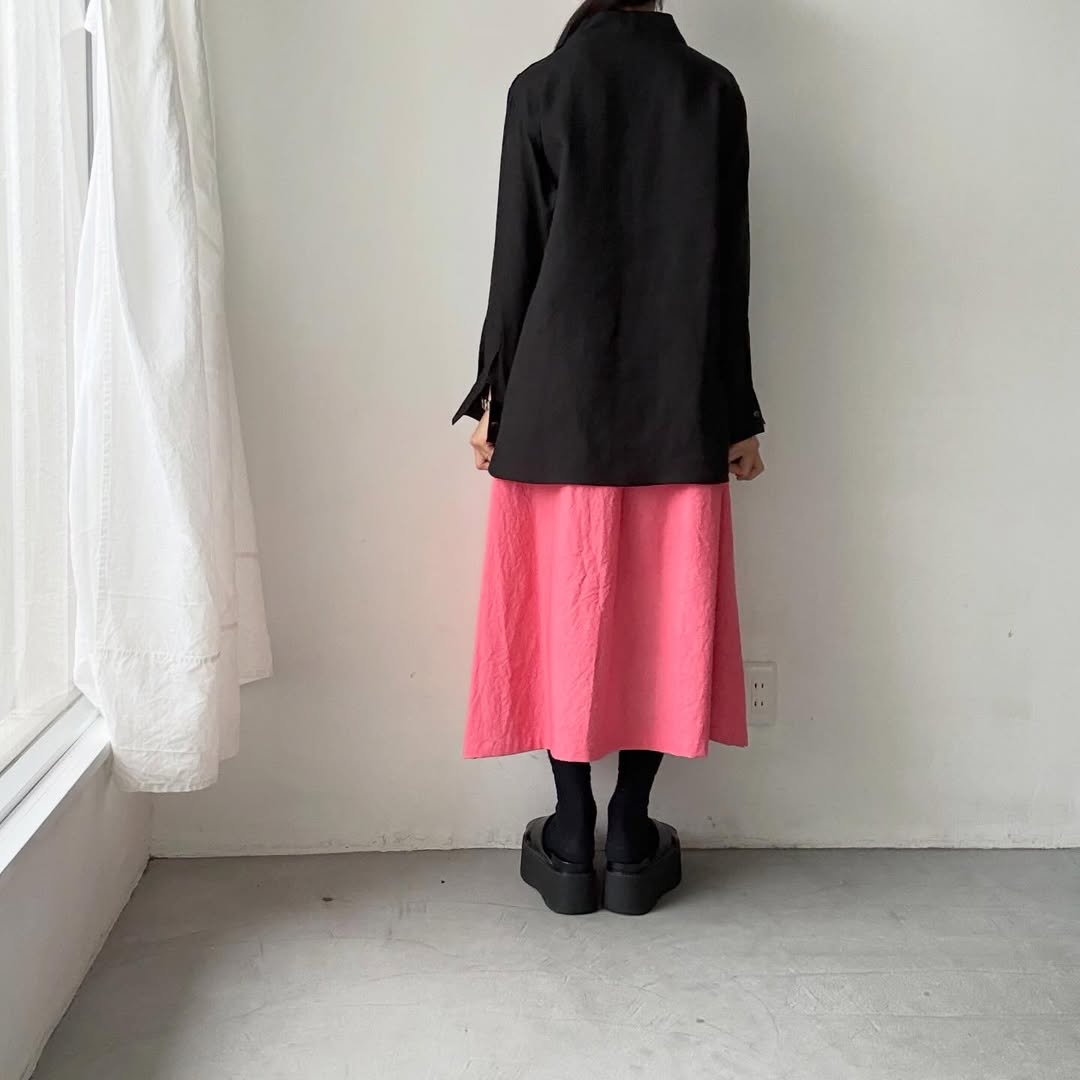 atelier naruse  リネンモックネックブラウス