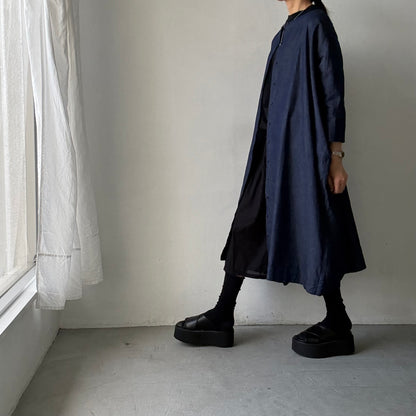 jujudhau  デニム台形ドレス