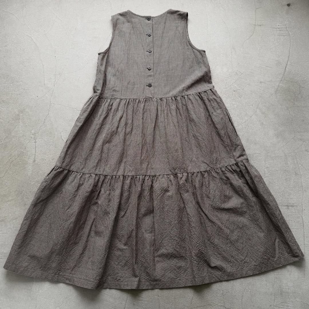 Linenya  ティアードワンピース　チェック