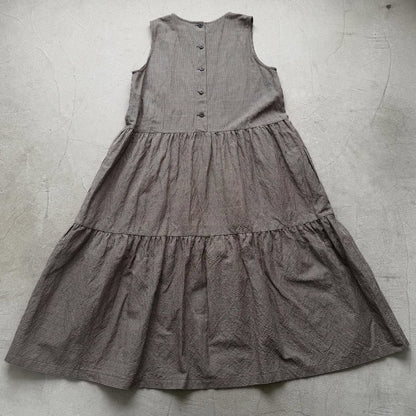 Linenya  ティアードワンピース　チェック