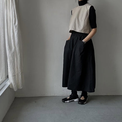 saqui  タフタクロップドトップ