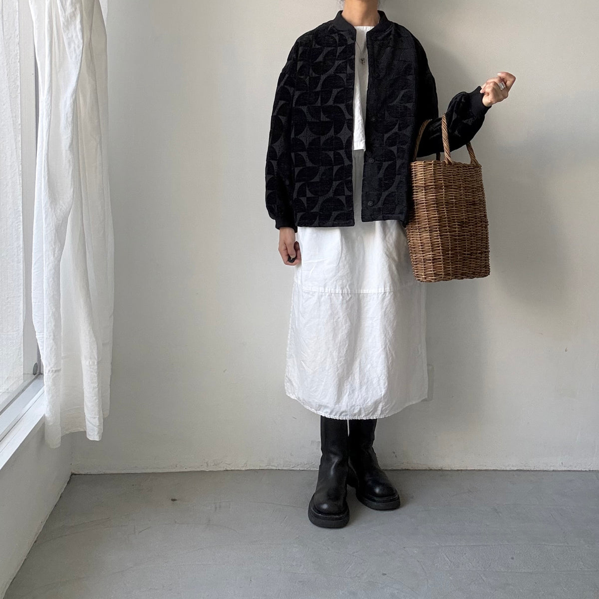 kijinokanosei  バックタックブルゾン