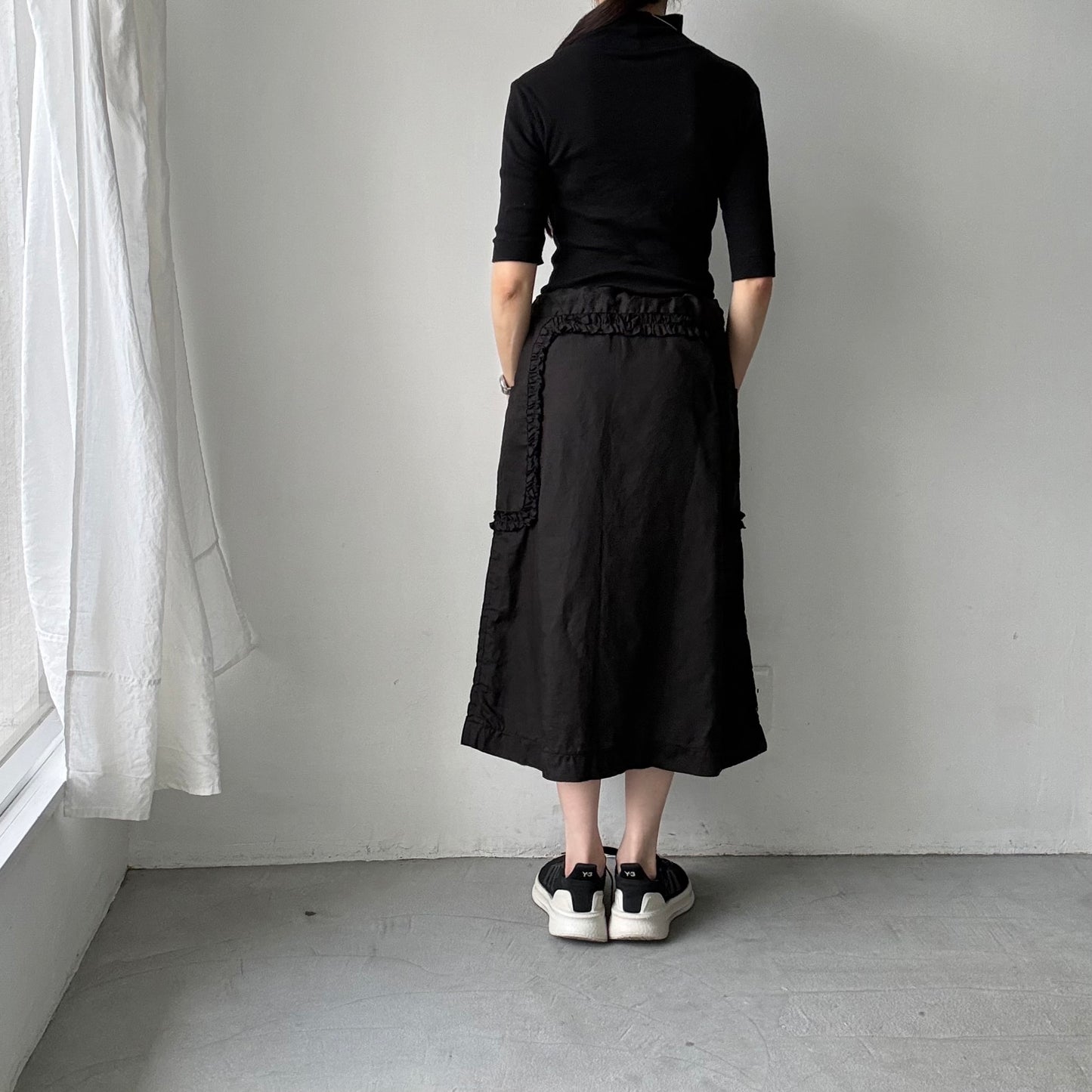 R&D.M.Co  リネンガーメントダイフリルデコレーションスカート