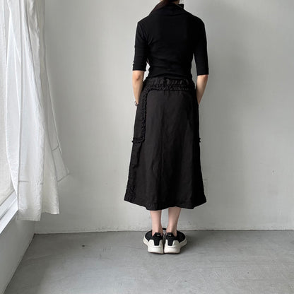 R&D.M.Co  リネンガーメントダイフリルデコレーションスカート