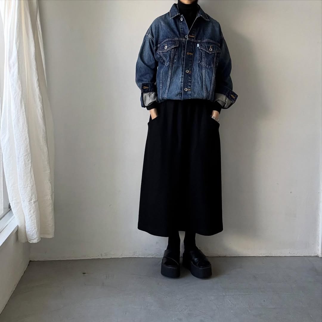 R&D.M.Co  デニムオーバーサイズトラッカージャケット