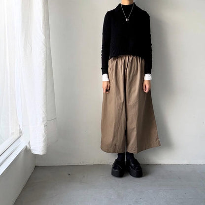 jujudhau  デッドストックコットンワイドパンツ　カーキ
