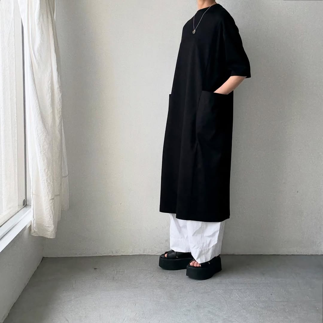 atelier naruse  コットンポンチボックスワンピース