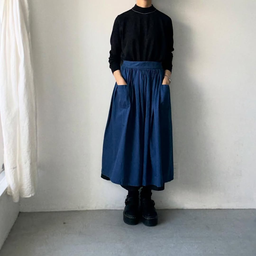 cion  コットンモックネックニット