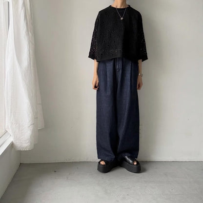 atelier naruse  スキャッタードホールニットプルオーバー