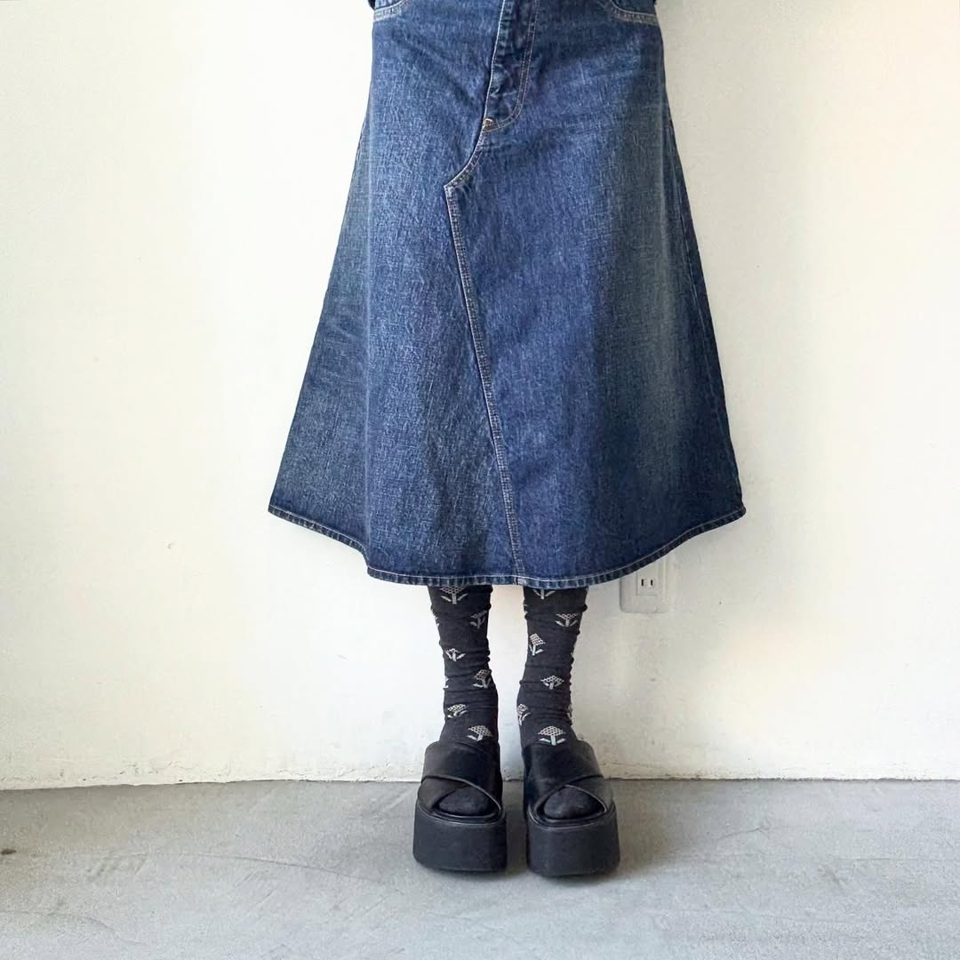 French Bull ジニアオーバーニーソックス　チャコールグレー