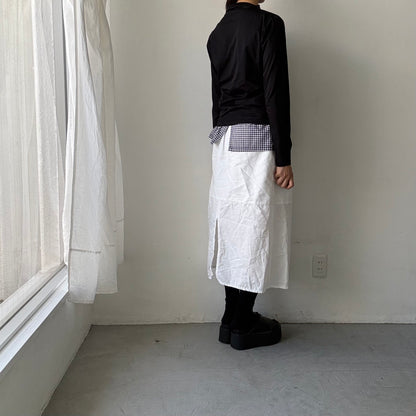 R&D.M.Co  ボトルネックTシャツ　ブラック