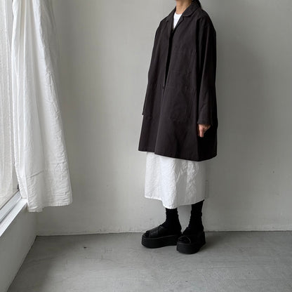 atelier d'antan Godardコットンコート　ダークグレー