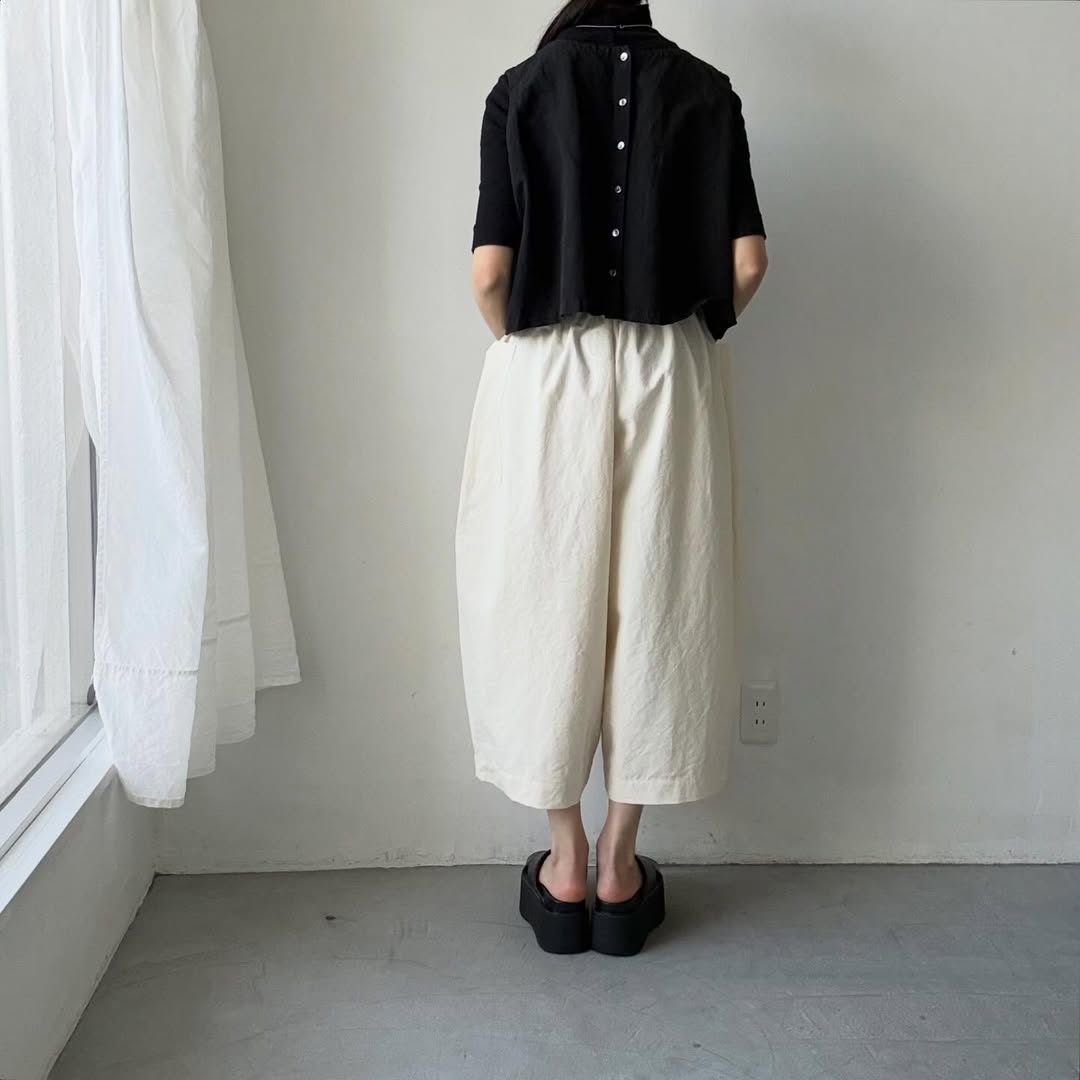 atelier d'antan Perriereコットンワイドパンツ