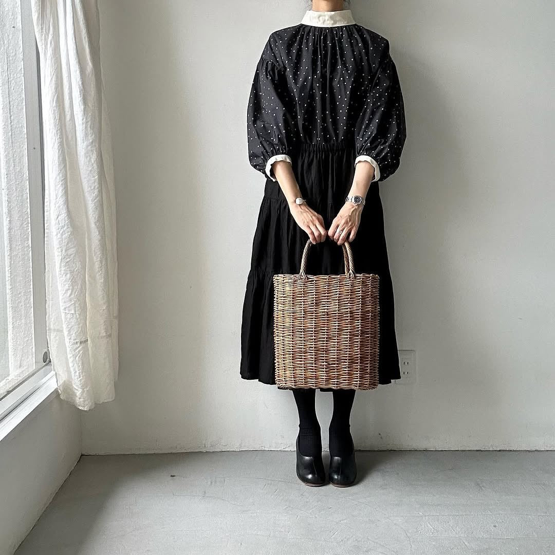 MAGALI コットンリネンスノーウィープルオーバー