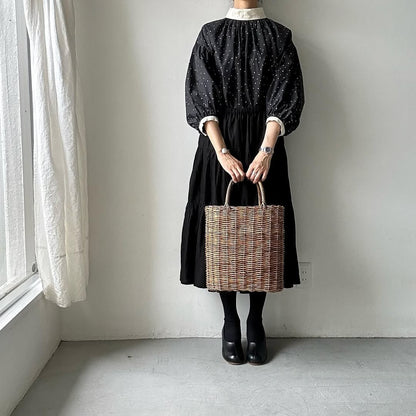 MAGALI コットンリネンスノーウィープルオーバー