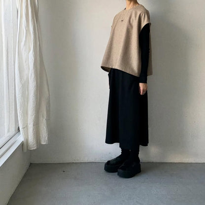 Linenya  ウール混ベスト　ベージュ