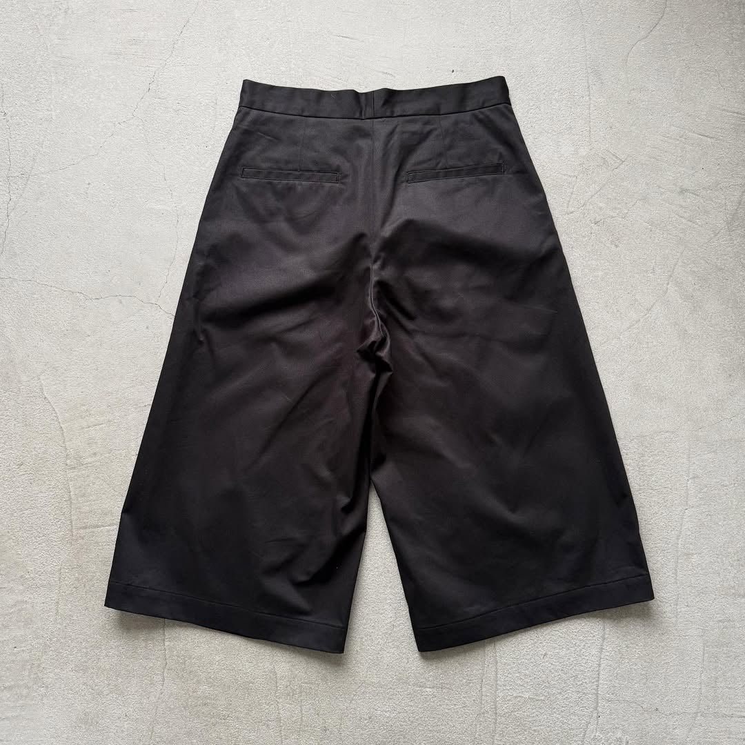 R&D.M.Co  チノクロスガウチョパンツ　ブラック