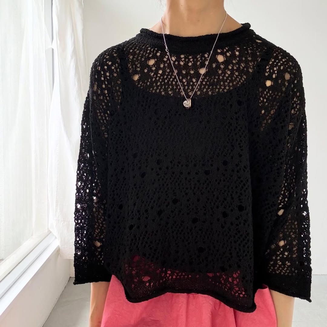 atelier naruse  スキャッタードホールニットプルオーバー