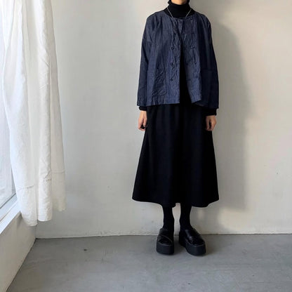 jujudhau デッドストックデニムダブルボタンシャツ