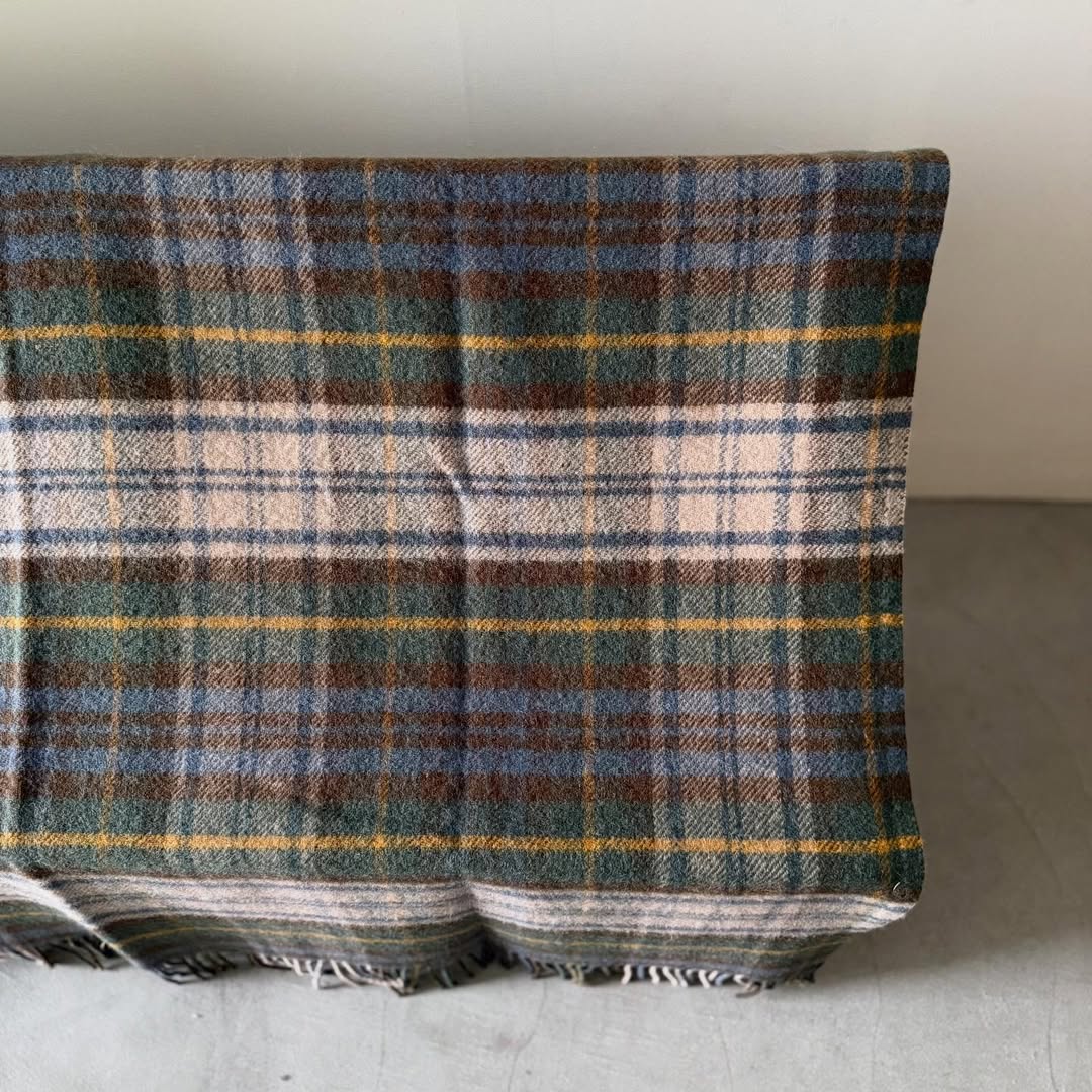 TWEED MILL ウールブランケット
 Antique dress Gordon