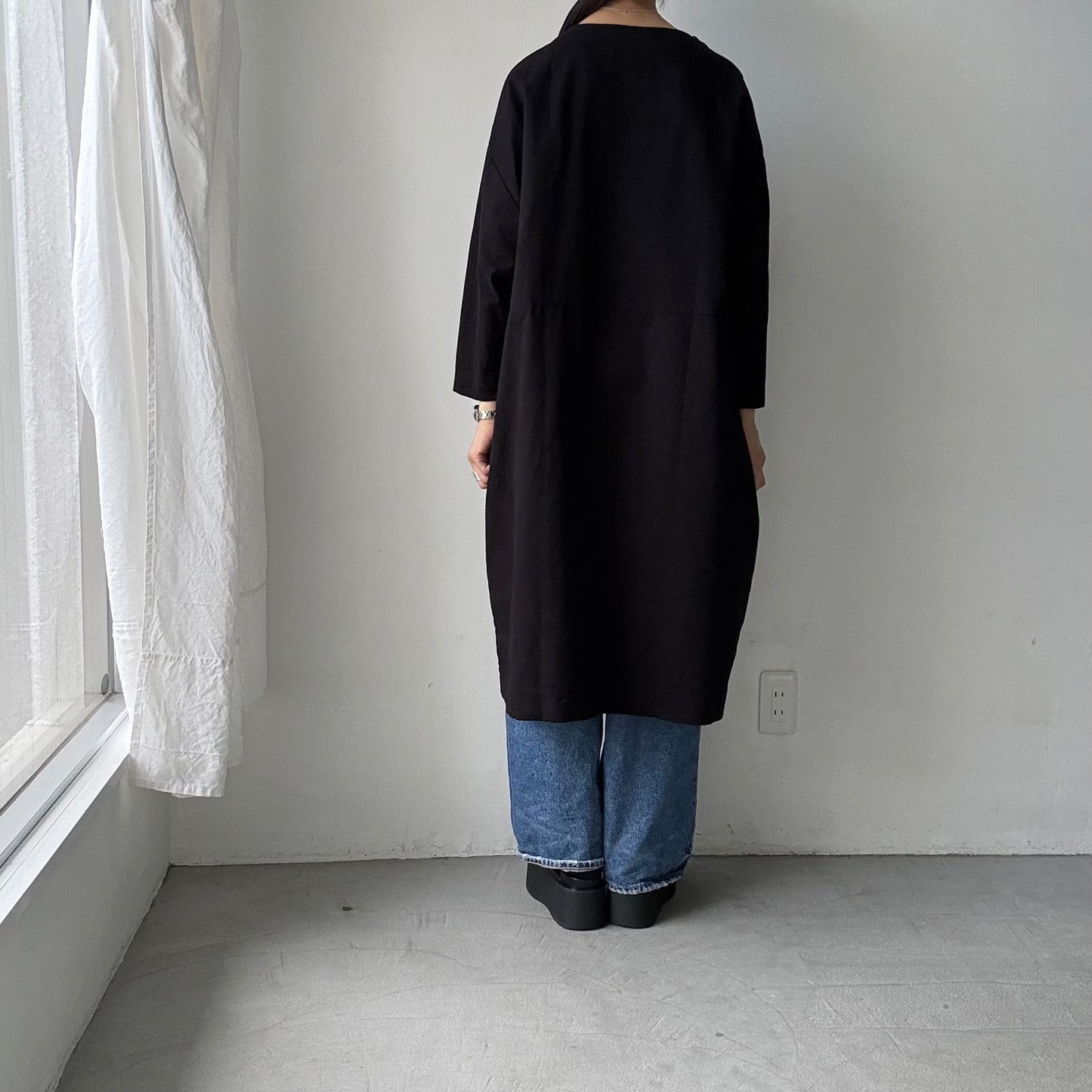 jujudhau デッドストックコットンイージードレス