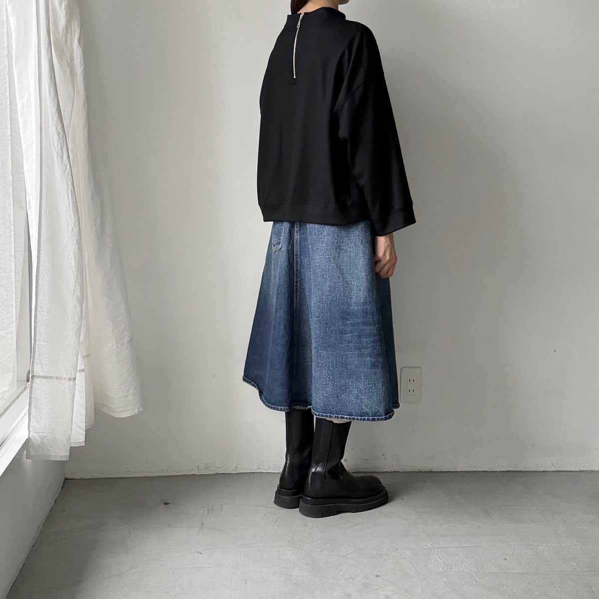 R&D.M.Co  ミドルスムースポケットプルオーバー