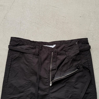 homspun  リップストップハーフパンツ　ブラック