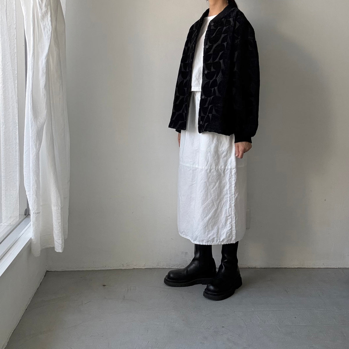 kijinokanosei  バックタックブルゾン