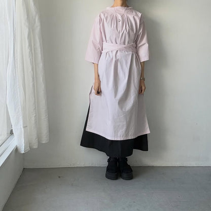 ayanoguchiaya　フリップロングシャツドレス　ローズ