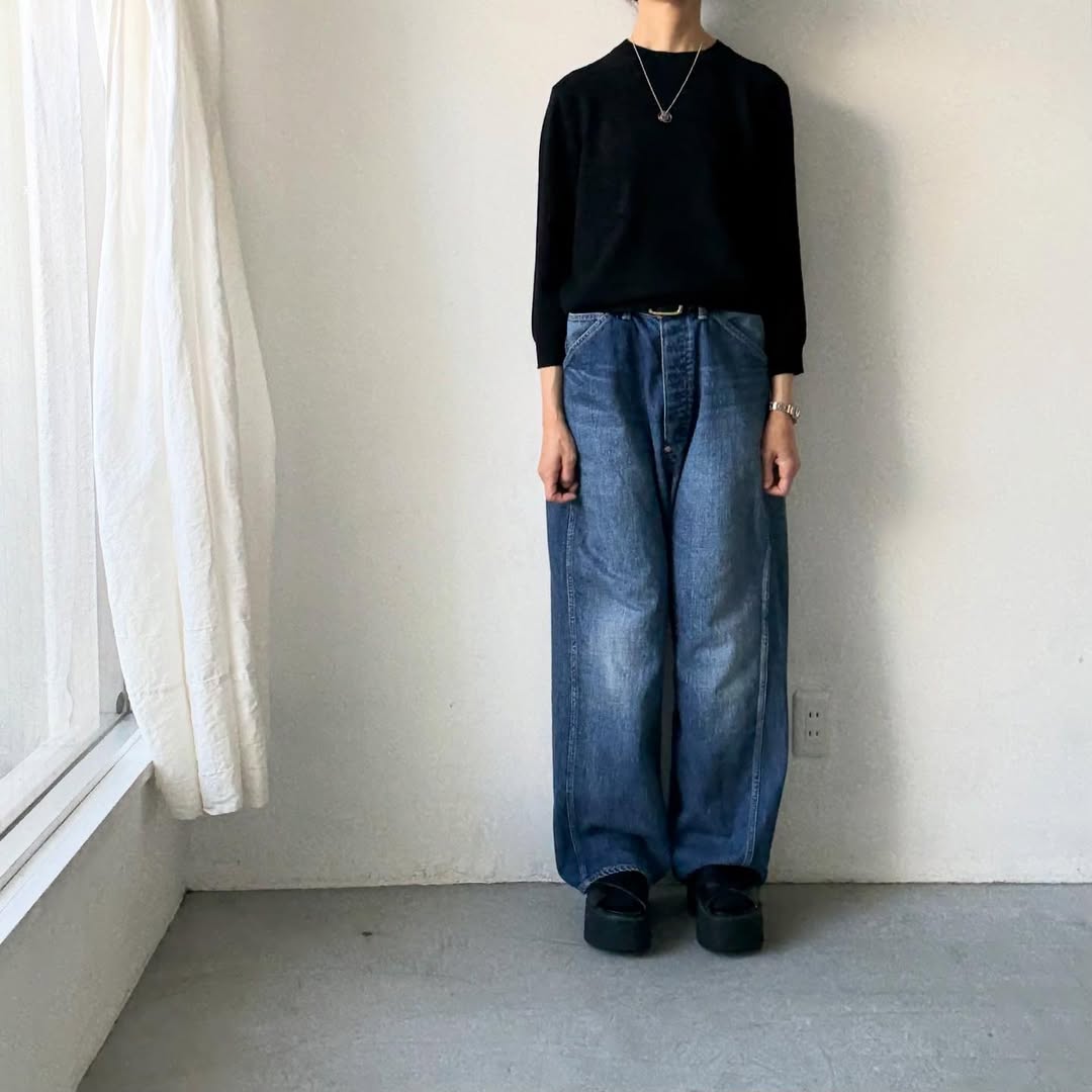 R&D.M.Co  ウールカシミアポケットプルオーバー　ブラック