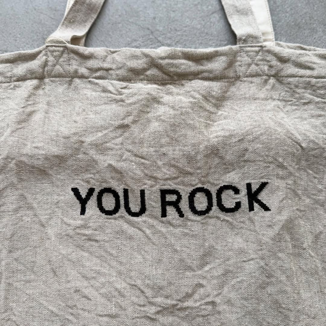 R&D.M.Co  YOU ROCK リネントートバッグ