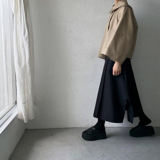 TENNE HANDCRAFTED MODERN ベンタイルショートケープコート