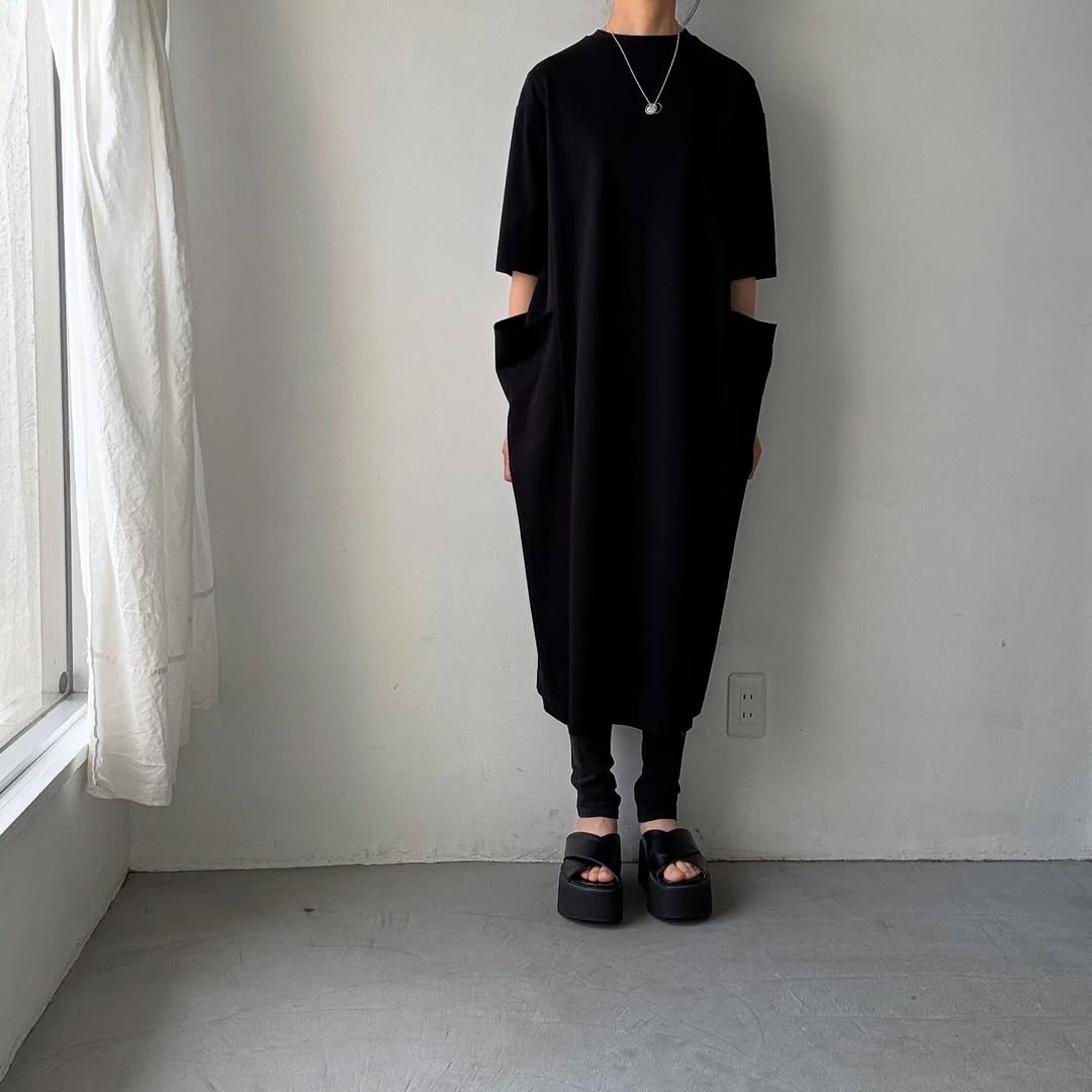 atelier naruse  コットンポンチボックスワンピース